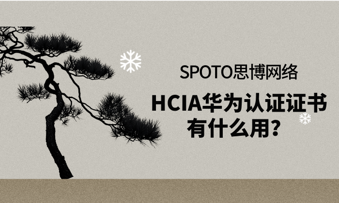 HCIA华为认证证书有什么用？HCIA认证含金量解读！